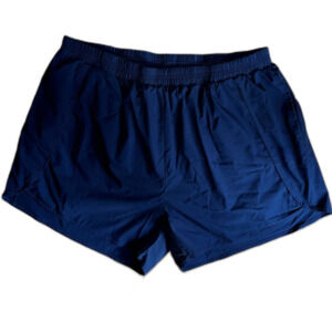 Lafaris Plus Size Workout Yoga Shorts Navy Blue Gym Athletic women's 4XL